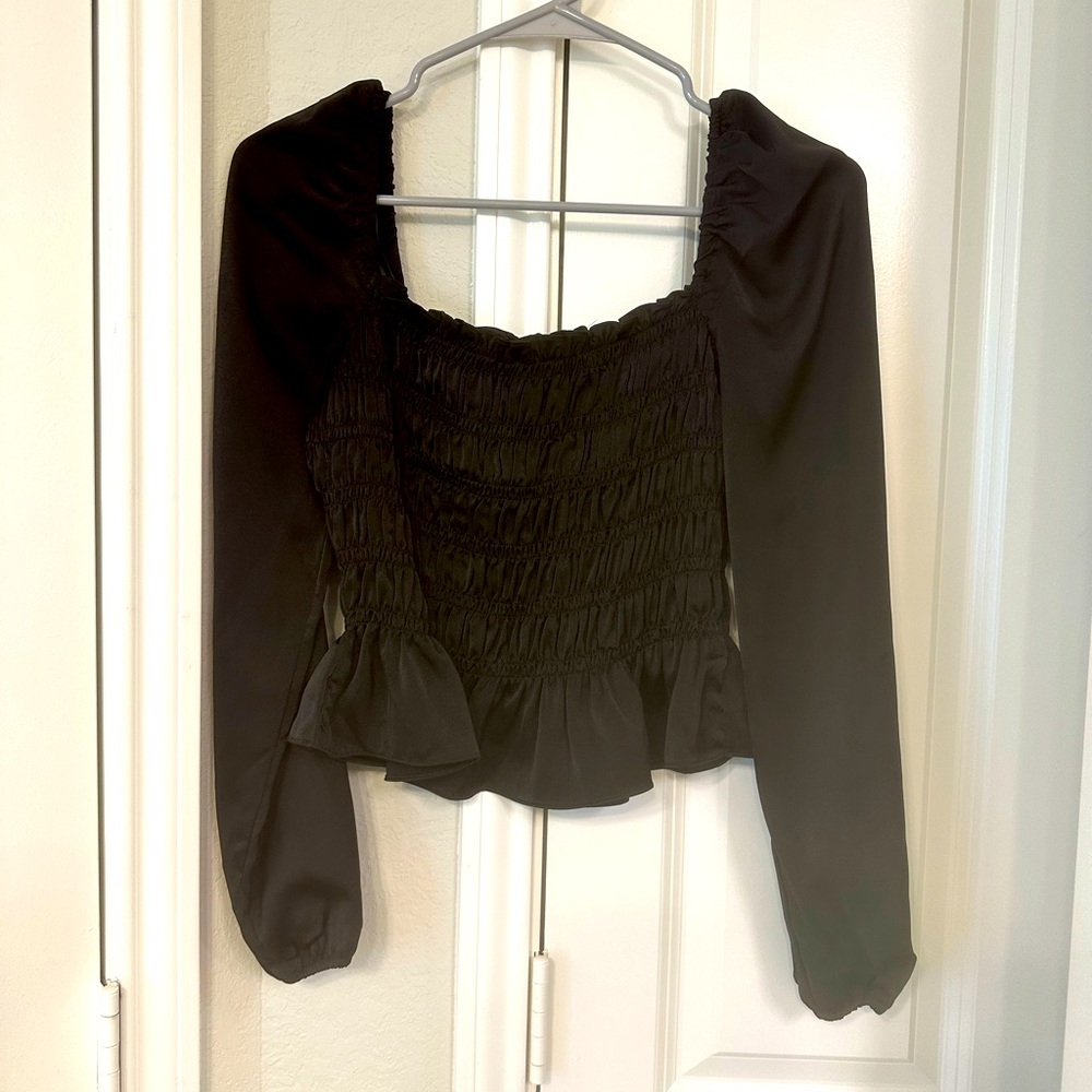 Silky black shirt